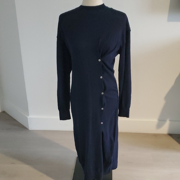 Zara Dresses & Skirts - Zara Navy Blue Lightweight knit Sweater dress Size M new with tags